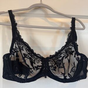 Elegant Black Lace Bra